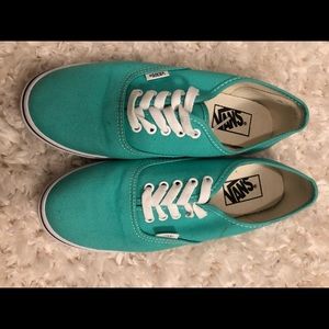 Women’s Teal Lo-Pro Vans - Size 8